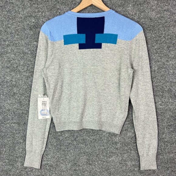 $225 Etcetera Womens Button up Cardigan Geometric Sweater Long Sleeve SZ M - Picture 2 of 7